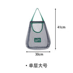 Reusable Storage Bags Kitchen Hanging Mesh Bag Home Fruit And