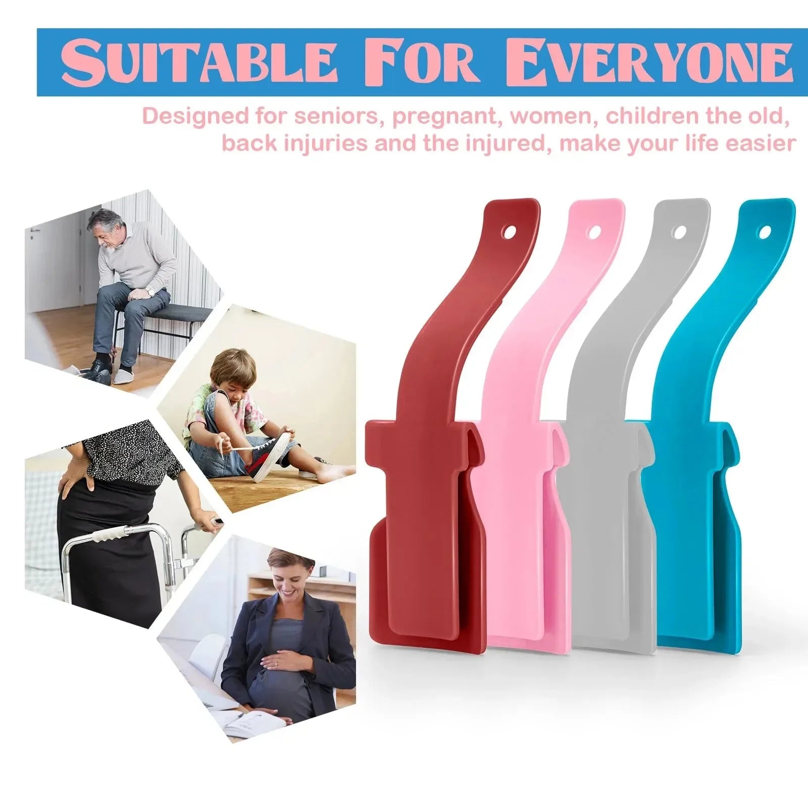 Professional Shoe Horn Plastic Shoehorn Lazy Shoe Helper High Quality