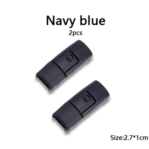New Colorful Shoelaces Press buckle Metal Shoelace Clip Press Lock