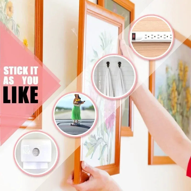 Reusable Double Sided Adhesive Tape Strong Adhesion Wall Sticker