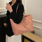 Large Capacity Commuting Tote Bags Fashionable Printed Pu Leather