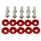10 PCS M6 Car Modified Fasteners Fender Washer Bumper Engine Concave