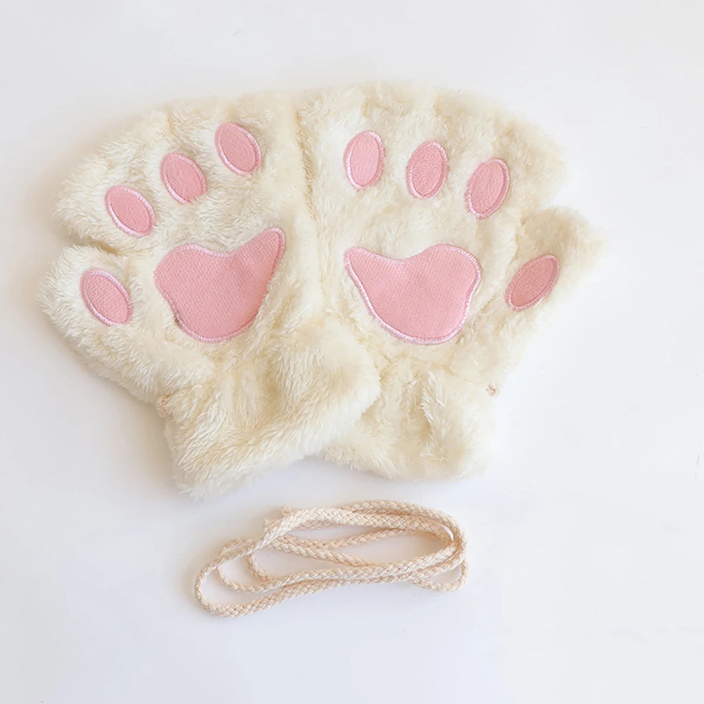 Cat Claw Gloves for Autumn and Winter Warm and Cold Resistant Plush