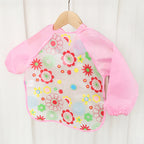 Waterproof EVA Full Sleeve Baby Bibs Children Apron Long Sleeve