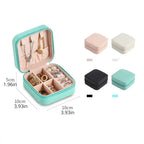 Mini jewelry storage box portable family travel earrings necklace