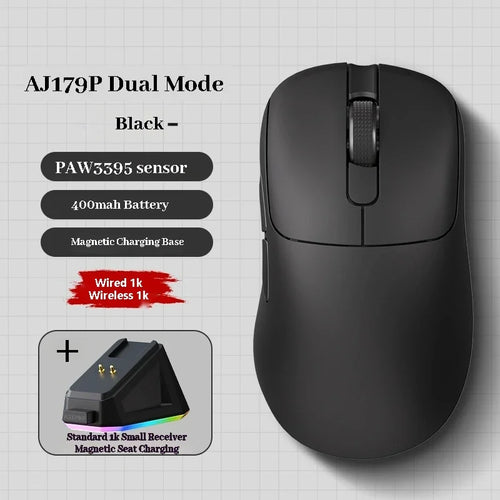 AJAZZ AJ179 PRO Wireless Gaming Mouse, Magnetic Charging