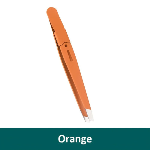 Puller Stainless   Eyebrow Tweezer Hairs  Steel Slanted Eye Brow