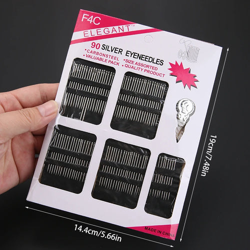 18/23/55/60/70/80/90pcs Stainless steel large eye hand sewing needle,