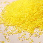 500/1000/2000pcs Girls Colourful Disposable Rubber Band Hair Ties