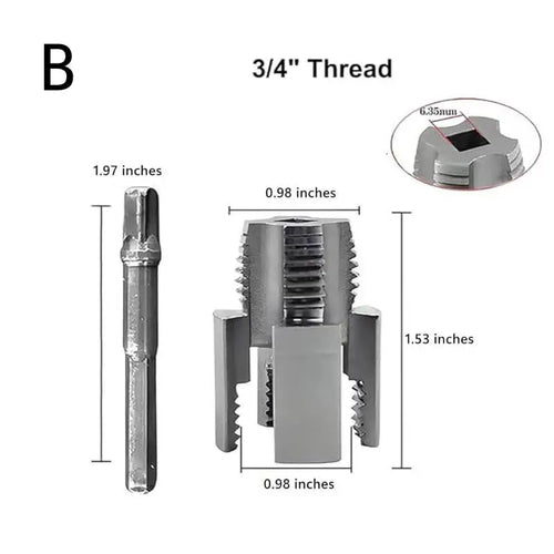 Pipe Thread Cutting Tool Integrated Internal & External Pipe Threading