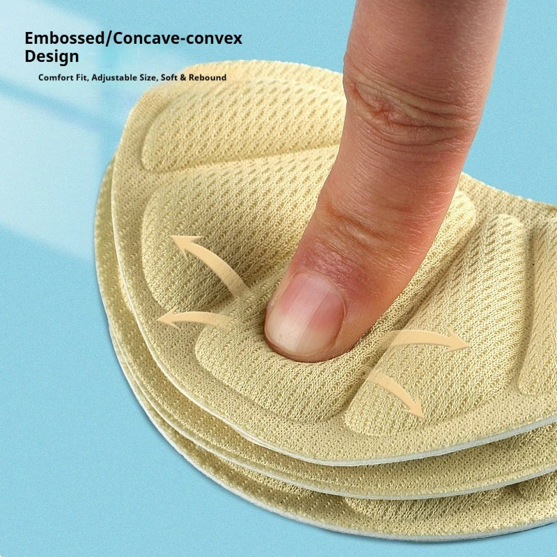 Self-adhesive insoles for athletic shoes Adjustable-size insoles Heel