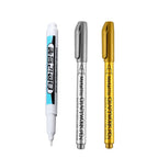 1/4Pcs White Permanent Paint Pen set for Wood Rock Plastic Leather