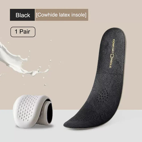 Leather Latex Sports Insole Cowhide Insoles for Shoes Arch Support