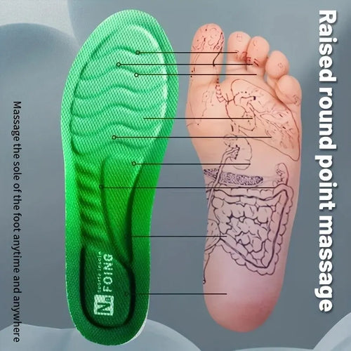 4D Orthopedic Sport Insoles Super Soft Breathable High-elasticity