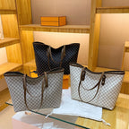 Large Capacity Shoulder Bag Women's PU Leather Handbag for Commuting