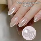 1-9pcs TC Flow Light White Cat Eye Gel Nail Polish Ultra Shine Soak