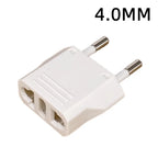 1-50pcs EU Euro KR Plug Adapter US to EU Plug Adapter Travel KR EU