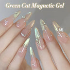 BORN PRETTY 10ml Green Cat Magnetic Gel Ultra Shine Holographic
