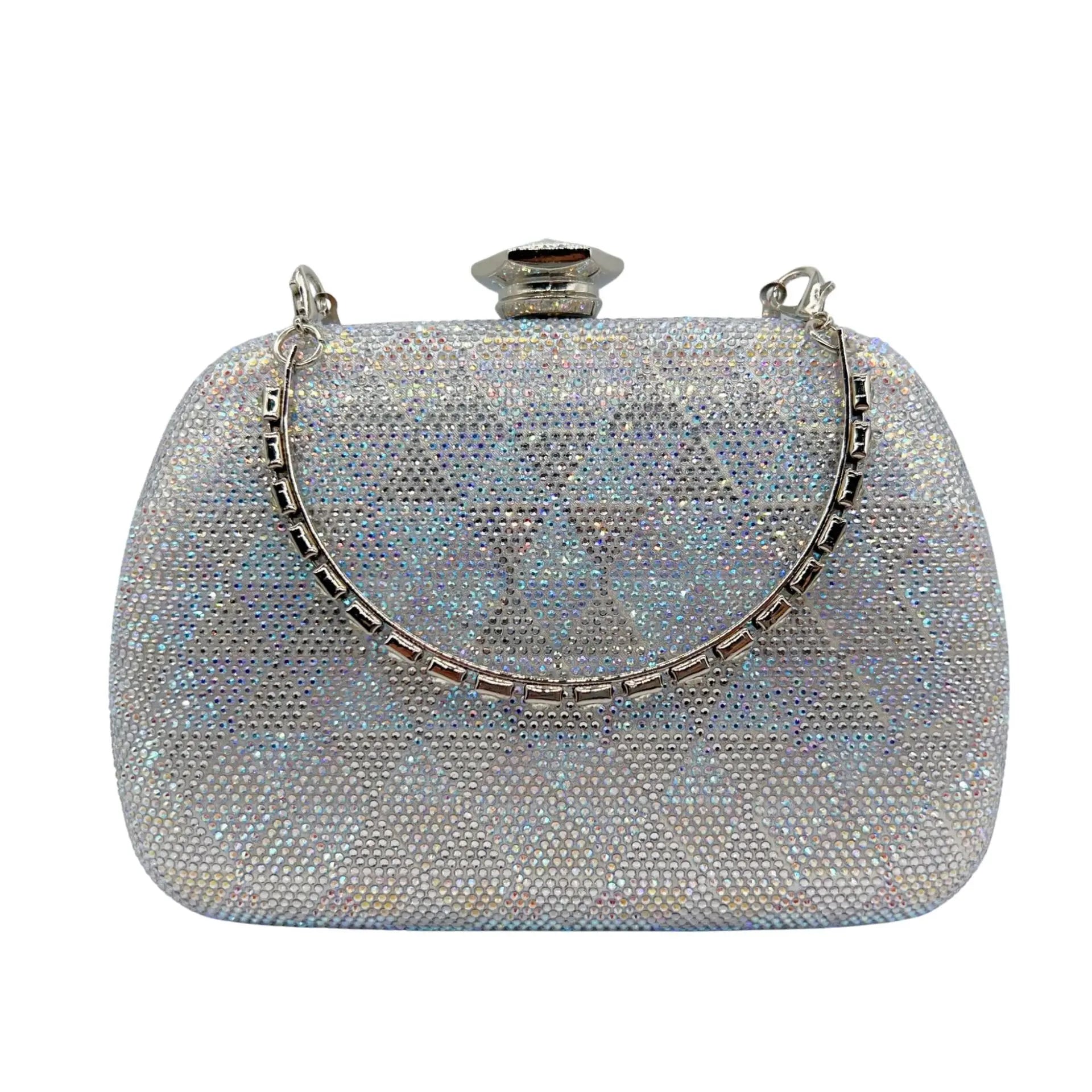 Green Handbag Purse Lxury Rhinestone Evening Bag Bridal Crystal Clutch