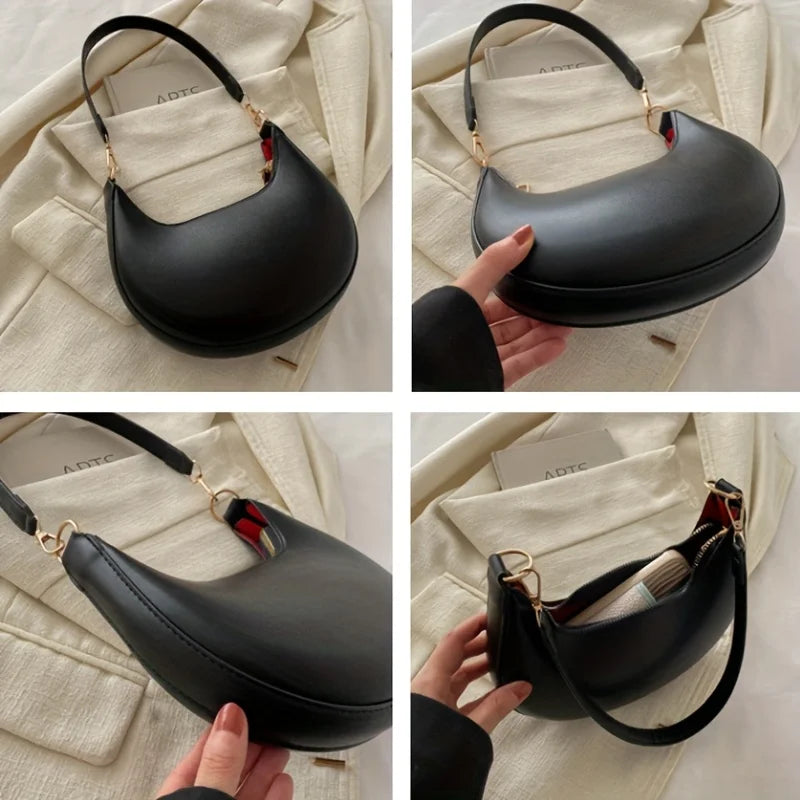 New Fashionable High-end Moon-shaped Baseball Bag, Showing Luxury,