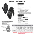 Vintage Black Leather Motorcycle Gloves Summer Men Motorbike Racing