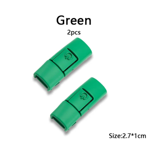 New Colorful Shoelaces Press buckle Metal Shoelace Clip Press Lock
