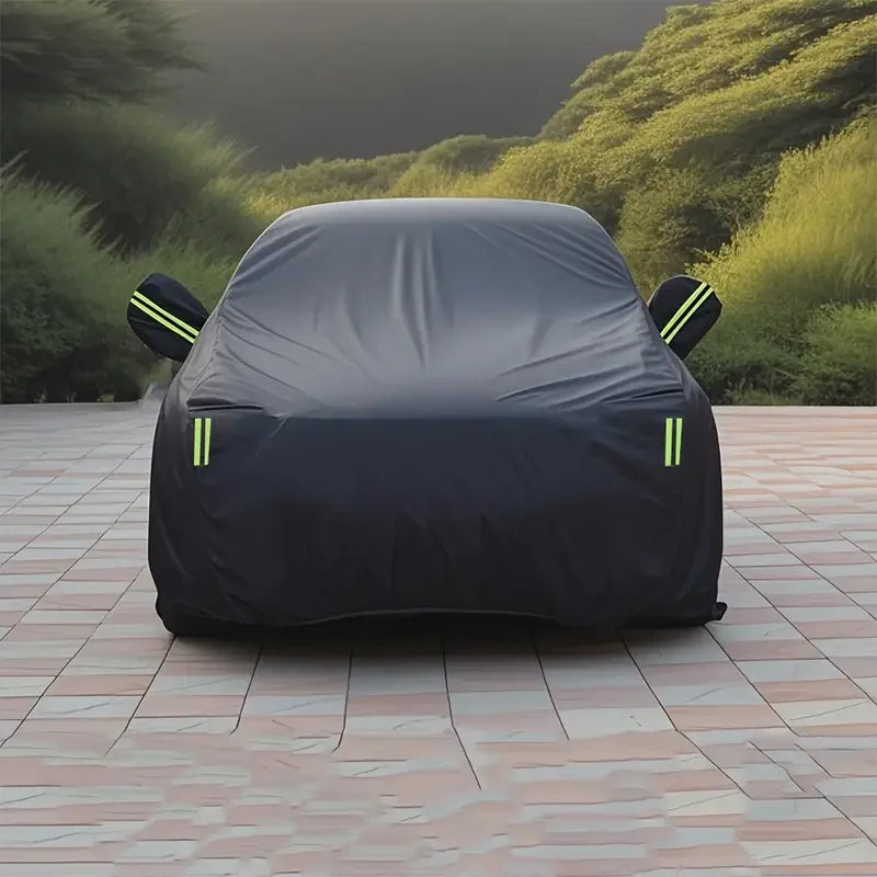 Black Scratch-Resistant Car Cover - Dustproof & Sun-Resistant,