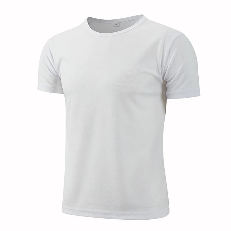Men Women Quick Dry Short Sleeve Sport T Shirt Gym Jerseys Fitness