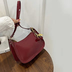 Vintage Retro Shoulder Bag for Women PU Leather Underarm Crossbody