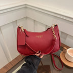 Fashion Shoulder Crossbody Bag with Adjustable Strap, Elegant Underarm