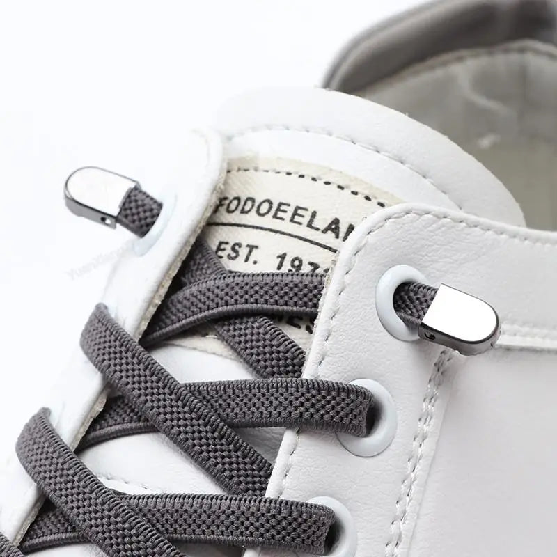 No tie Shoe laces Elastic laces Sneakers Flat Shoelaces without ties