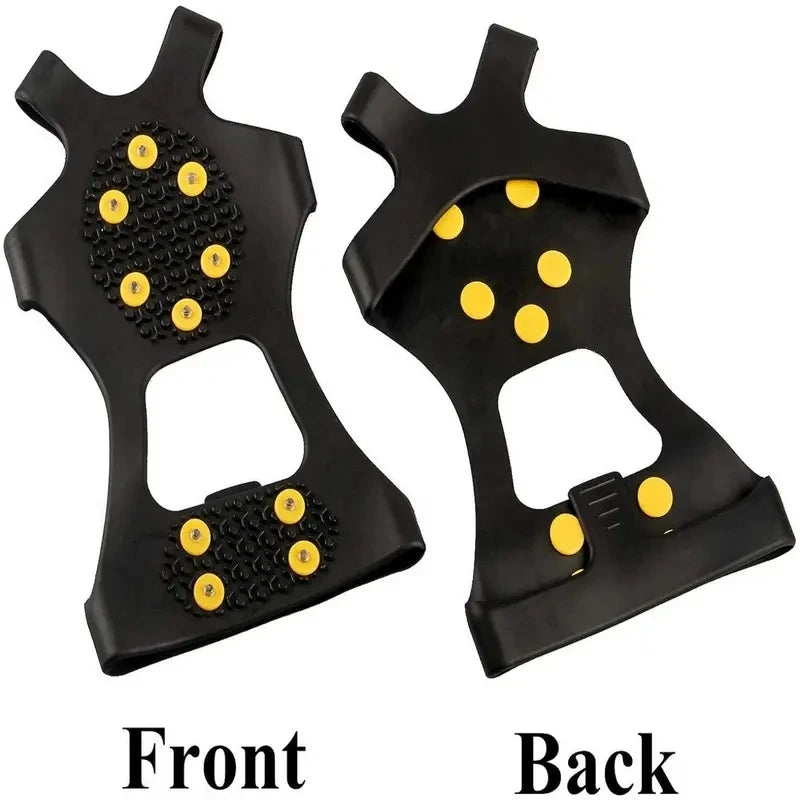 2pcs 10 Steel Studs Crampons Snow Grips Cleats for Ice and Snow