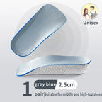1.5/2.5/3.5 Cm Arch Support Height Increase Insoles Light Weight Soft