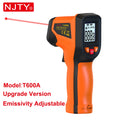NJTY T600 T600A Digital Infrared Thermometer Gun -58°F to 1112°F (-50℃