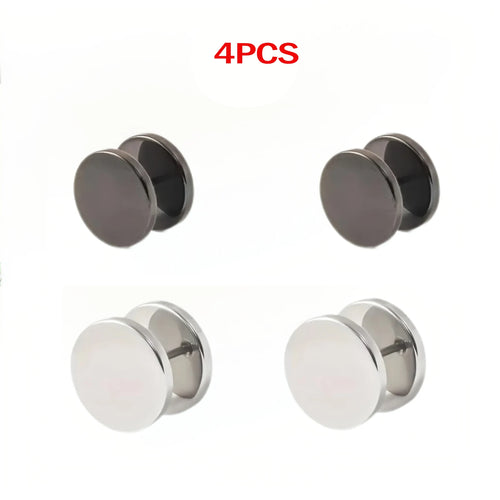 2/4pcs Seamless Spiral Buckle Clip Cuff Fastener for Fashion Buttons