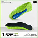 Memory Foam Height Increase Insoles for Men Women Shoes Flat Feet Arch