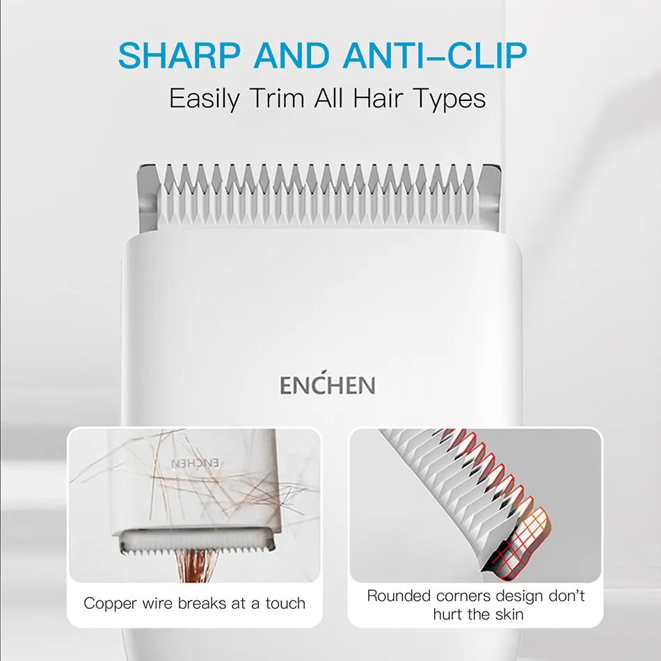 ENCHEN Boost Electric Hair Clipper Professional Cordless Fast Type-C