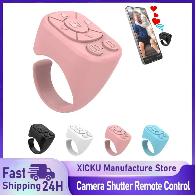 Remote Control Is Suitable for iPhone iPad Bluetooth Page Turning Ring