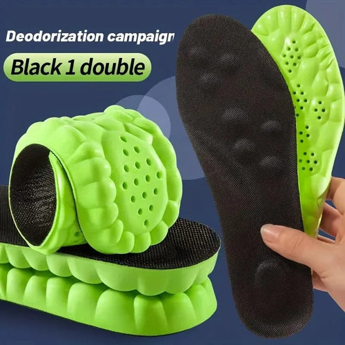 4D Orthopedic Sport Insoles Super Soft Breathable High-elasticity