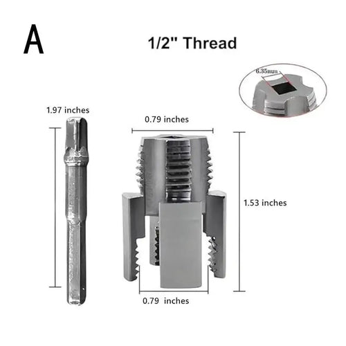 Pipe Thread Cutting Tool Integrated Internal & External Pipe Threading