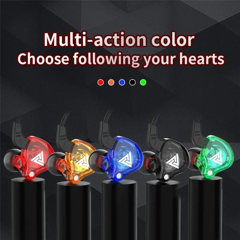 VIKEFON QKZ AK6 In Ear Earphone 6 Dynamic Driver Unit Headphone With