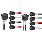 12V Round Rocker Switch AC 6A/250V 10A/125V SPST 2 Pin 2 Position