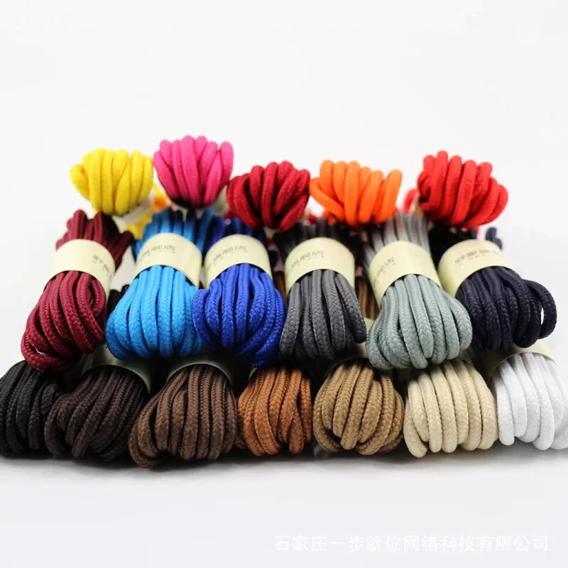 Classic Round Shoelaces Durable Polyester Solid Shoe laces Boot Laces