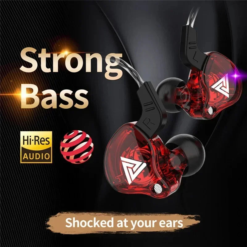 VIKEFON QKZ AK6 In Ear Earphone 6 Dynamic Driver Unit Headphone With