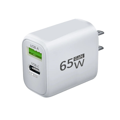 USB Charger 65W GaN Type C Fast Charging PD Power Adapter Quick