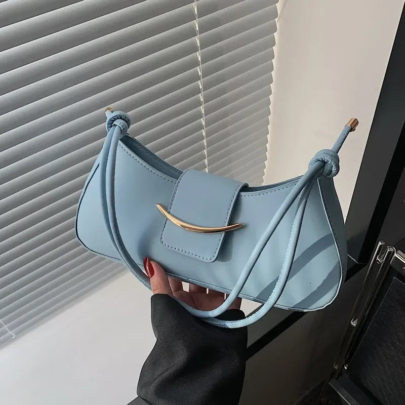 Fashion PU Leather Tote Bag, Stylish Single Handbags Shoulder Underarm