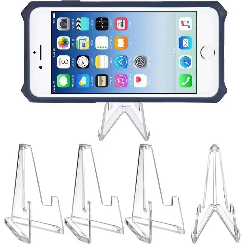 1-30PCS Clear Acrylic Coin Display Stand Holders Small Easel Rack