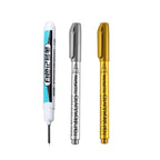 1/4Pcs White Permanent Paint Pen set for Wood Rock Plastic Leather