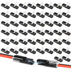 10/25/50PCS Double-Wire Plug-in Connector Pluggable 2 Pin 2 Way Led