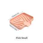 1-Pack Silicone Drain Soap Box Kitchen Bathroom Anti-slip Sink Tray